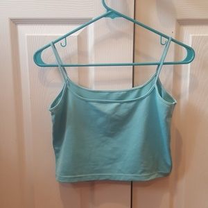 Light Blue Crop Top